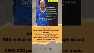 Breakdown of Neymar Jr&rsquo;s wages at Al Hilal in 2024: #football