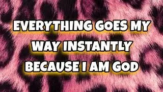 432 hZ | Everything goes my way INSTANTLY! I AM GOD ✨ | Self Concept Subliminal 