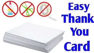 Thanks Card | Easy And Beautiful Thank you Card | Greeting Card 💕