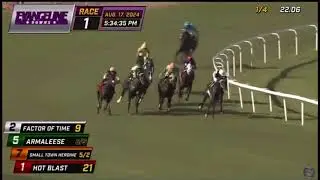 SMALL TOWN HEROINE (#7) Runs Third in Maiden Special Weight (MSW) Turf Sprint at Evangeline Downs