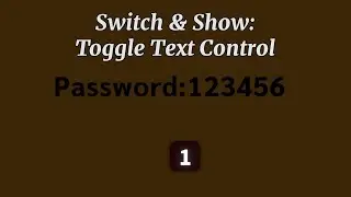 Chapter5-5｜Switch & Show: Toggle Text Control