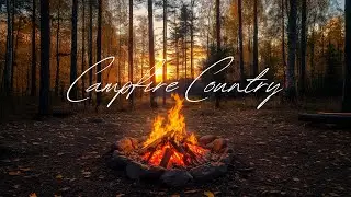 Soothing Country & Folk Instrumentals by the Campfire