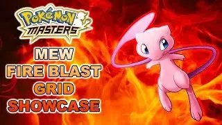 THE LAST MEW BUILD! 100% FIRE BLAST MEW SYNC GRID SHOWCASE! | Pokemon Masters