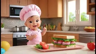 Tiny Chef Sandwich Surprise 🥪👨&zwj;🍳 &ndash; Fun Cooking Adventure & Learning Rhyme for Kids