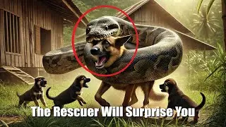 Giant Python Attacks Mother Dog - The Rescuer Will Surprise You