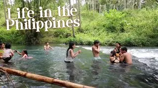 LIFE IN THE PHILIPPINES: 1ST TIME MAKIKIKAIN SA MAY FIESTA😅 NALIGO SA ILOG WITH FAM🥰 ⎮ Liebe Ann❤︎