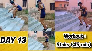 DAY 13 (THURSDAY) RUNNING WORKOUT (STAIRS (45 MIN)) #workout #runningroutine  @mrfuntech6193