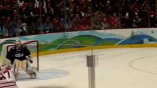 Crosby and the winning gold medal goal! Canada-US Olympic Gold medal Hockey game!