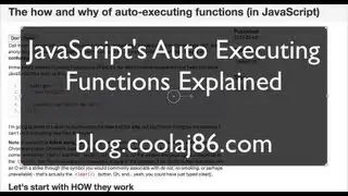 JavaScript Explained: Auto-Executing Functions (IIFE)