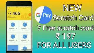 Google Pay (Tez) 7 New Scratch Cards | Google tez offer today | Google Pay