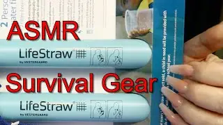 ASMR SURVIVAL GEAR | Bug Out Bag Items | Crinkles Tapping Scratching Clinking, Rubbing | JoWi ASMR