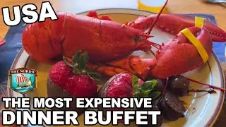 The MOST EXPENSIVE Dinner Buffet in AMERICA. $135 AYCE Lobster Buffet at 