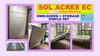 Wall Bed. SOL ACRES EC. HWB QUEEN +Top Storage.HWB HUB. HDB.BTO.EC.condo