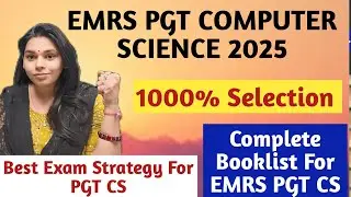 EMRS PGT COMPUTER Science Strategy| BEST Book List For PGT CS 📚 📚 | A complete guidance for PGT CS |