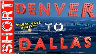 Denver to Dallas TX - Airbus A321 - American Airlines - Short Full Flight Vlog Trip Report DEN DFW