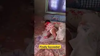 Finally Succeeded #cutebaby #babyactivities  #babygirlforlife #baby