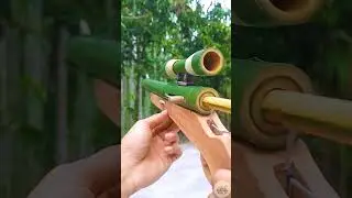 Bamboo Gun Making | Bamboo Gun Bullet Shot
