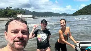 Jet ski navegando do Guarujá a Bertioga pelo canal