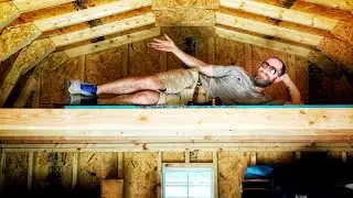 DIY Shed Loft Is COMPLETE!
