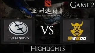EG vs Big God Highlights | Dota 2 Asia Championship 2015