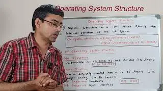 Operating system structure | Internal Structure of OS