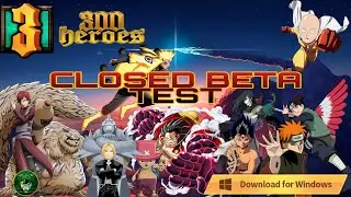 300 Heroes Gameplay 🎮 CLOSED BETA TEST! Brand new anime MOBA game 2022 // Windows PC