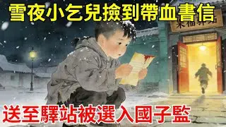 雪夜小乞兒撿到帶血書信，寧可餓暈也不扔掉，踉蹌送至驛站。驛丞讀信竟是邊關急報，飛馬奏報朝廷，皇上欽點：此子忠勇，入國子監！#故事頻道#聽書#民間故事#說書#善有善報#爽文