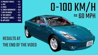 Toyota Celica 7th gen - Acceleration in 9 Games