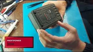 Замена аккумуляторов в блоке для шуруповёрта PROFIPOWER X0026
