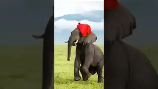 Superman lifting elephant #superhero #animals #fun