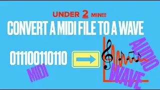 In this clip we #convert a #MIDI file to an #audio (wave) file. 