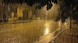 Overcome Insomnia In 3 Minutes With Heavy Rain & Paramount Thunder Sounds At Night
