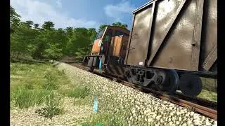 Derail Valley - Changing a switch while reversing / VR