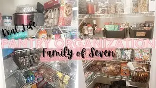 PANTRY ORGANIZATION / FAMILY OF SEVEN /REAL LIFE KITCHEN ORGANIZATION #pantryorganization