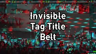 Video #949: Invisible Tag Title Belt