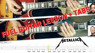 METALLICA - FUEL - Dual Guitar cover with Solo | live Tabs | standard tuning