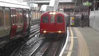 (HD) London Underground C Stock & the Track Recording Train Jan 2014
