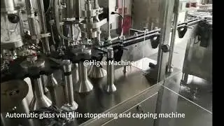 Automatic Glass Vial Filling Stoppering Machine And Capping Machine