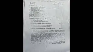 BCA - CS ( Communication Skills ) question Paper 2022 - 2023