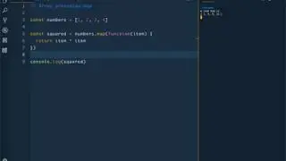 How to square numbers in an array using map