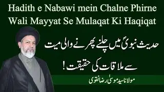 Hadith e Nabawi mein Chalne Phirne Wali Mayyat Se Mulaqat Ki Haqiqat | Maulana Syed Musa Raza Naqvi