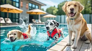 Bullied for Not Swimming, Mama Dog Comforts and Registers Puppy for Swimming Lessons 💕 🏊&zwj;♀️ #ai