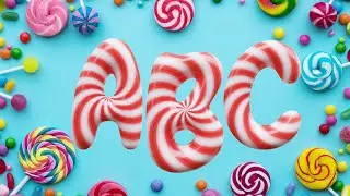ABC Candy Song 🍬 | Learn the Alphabet with Sweets! Fun & Colorful ABC Song for Kids