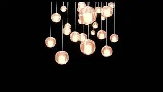 FREE NO COPYRIGHT DANGLING GLISTENING LIGHT BULBS WITH CANDLES  INSIDE FULL 1080 HD
