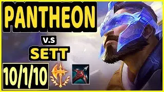 KEEGUN (PANTHEON) vs SETT - 10/1/10 KDA TOP GAMEPLAY - NA Ranked DIAMOND