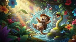 Funny Jungle Adventure! Cat & Snake Become Friends 🐱🐍 | Cartoon Short