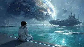 Cosmic Reflections 🌌 Tranquil Water Sounds & Ambient Space as You Gaze Into the Universe