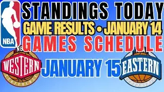 NBA STANDINGS TODAY as of January 14 2026 | NBA SCHEDULE JANUARY 15, 2026 #nba #games #schedule