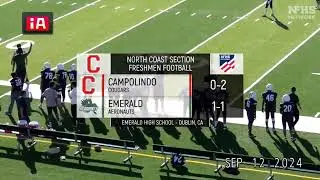 NFHS Network production: Emerald High School vs Campolindo: High School Football Sept. 12, 2024