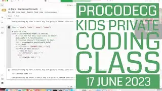 ProCodeCG Kids Private Coding Class - Thariq - 17 June 2023